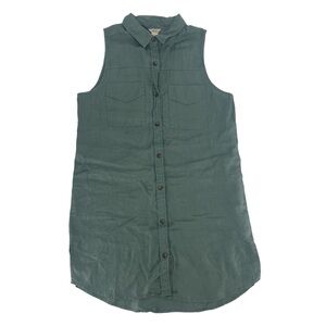 Forever 21 Green Sleeveless T-Shirt Mini Dress Size Medium Women’s